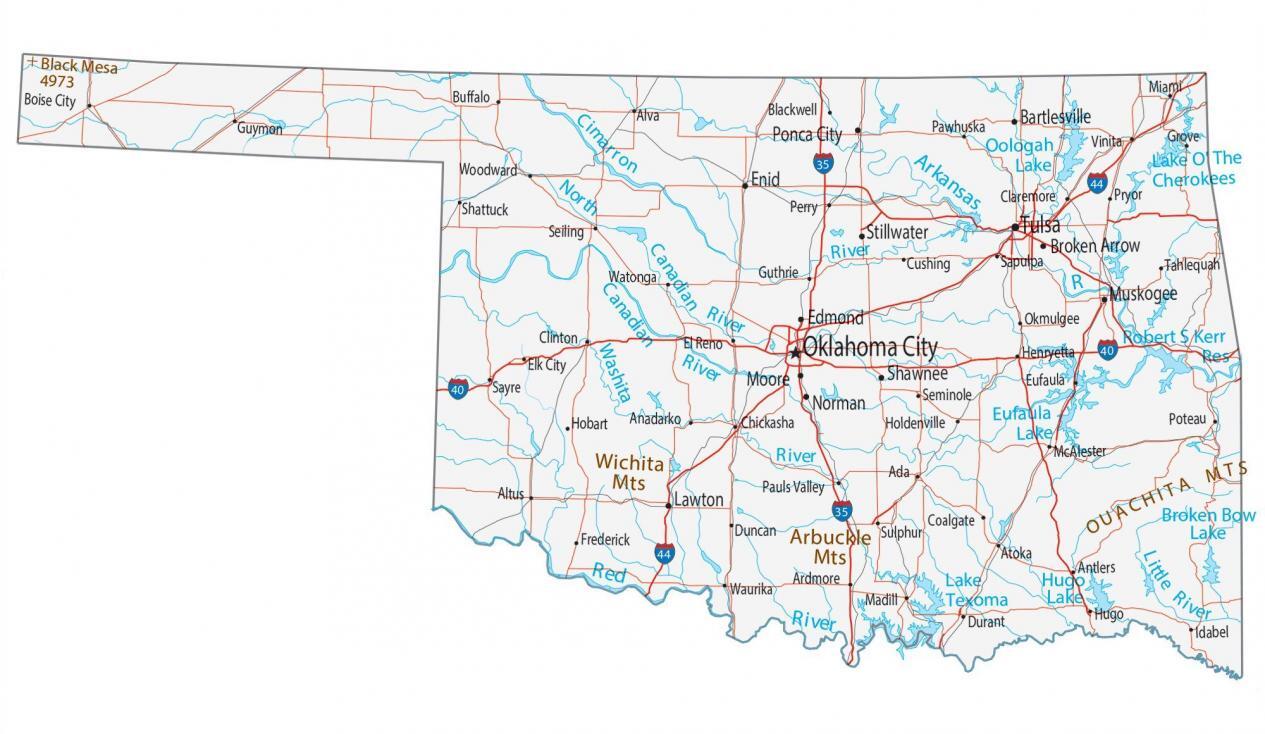 How to fix Oklahoma Town not in street atlas?